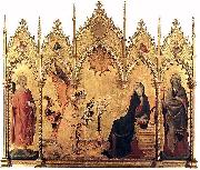 Simone Martini The Annunciation with St. Margaret and St. Asano, oil painting